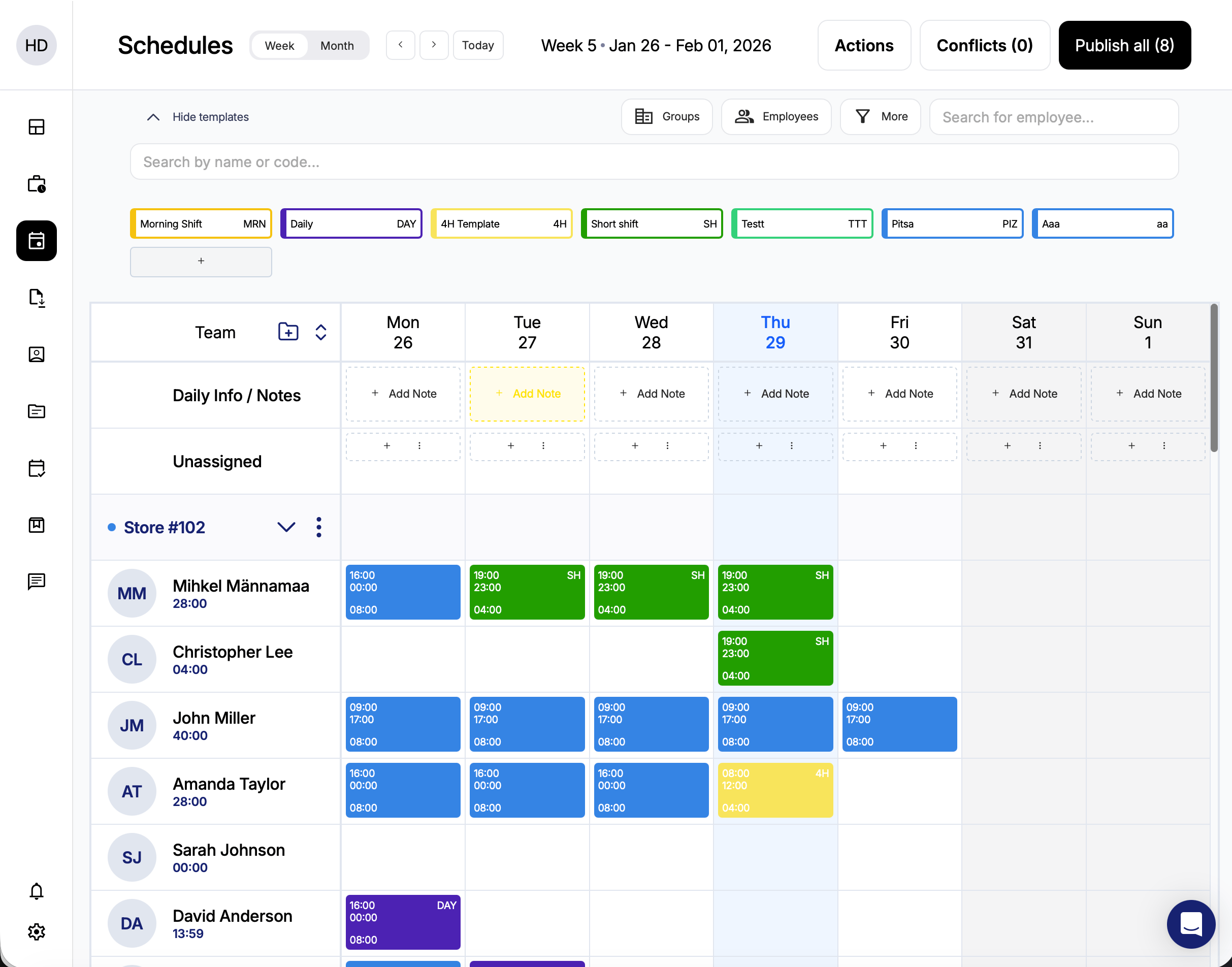 Intelligent Scheduling